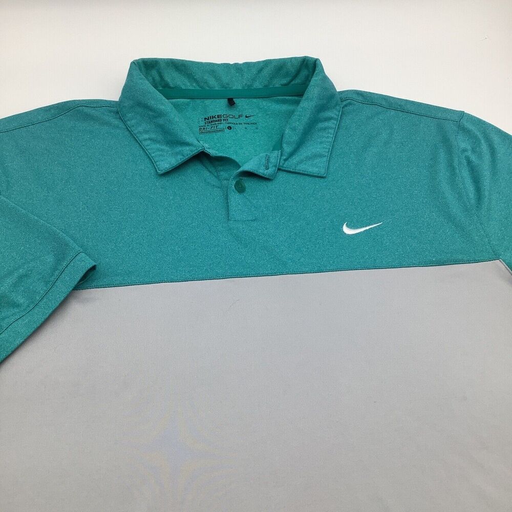 Nike Golf Mens Standard Fit Short Sleeve‎ Dri Fit Golf Polo Size Large